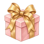 Regalo con lazo dorado